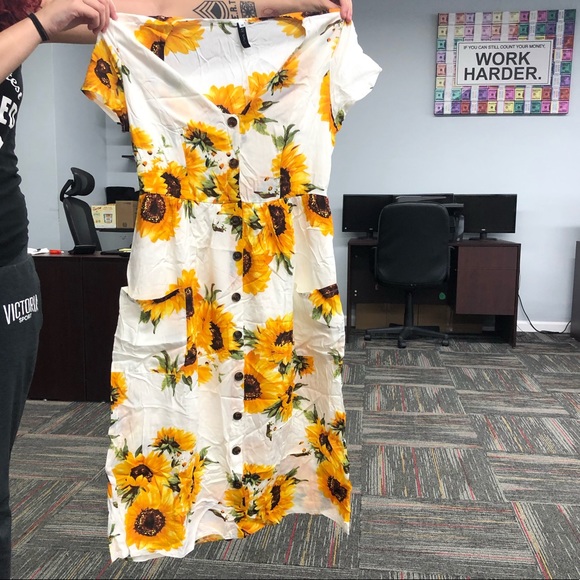 Sunflower Dress - Last One - Medium - Picture 2 of 2